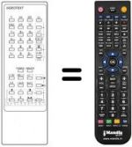 Replacement remote control CT-9187A