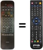 Replacement remote control CT-9712