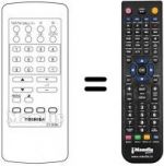 Replacement remote control Toshiba 2180TD
