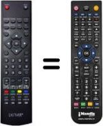 Replacement remote control Denver LED-5569T2CS