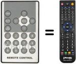 Replacement remote control Denver DFT507