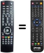 Replacement remote control Denver DMB-112HDP01