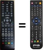 Replacement remote control Denver TFD-2208 DVB-T