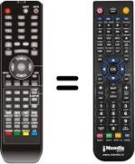 Replacement remote control ASANO TFD-2208DVB-TCOMBO