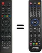 Replacement remote control Hisense LHD32K220WCEU