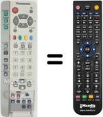Replacement remote control Panasonic EUR511224