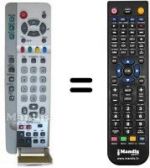 Replacement remote control Erres EUR511228