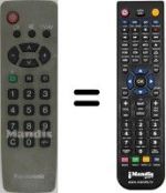 Replacement remote control Panasonic TC-14JR1C