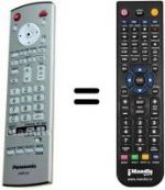 Replacement remote control Panasonic EUR7636070R