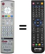 Replacement remote control Panasonic EUR7636080R