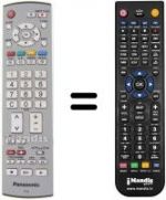 Replacement remote control Panasonic TH-42PA60E