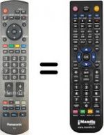 Replacement remote control Panasonic TH-37PX70F