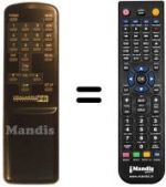 Replacement remote control REMCON254
