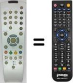 Replacement remote control TP 120 C