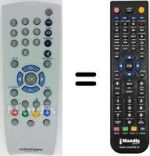 Replacement remote control Grundig XEPHIA32LXW82-5500TOP