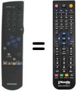 Replacement remote control Grundig 7006 DOLBY VNMSCHWARZ