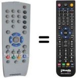 Replacement remote control Grundig T51-4201 / 5TOP