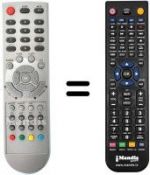 Replacement remote control NordMende 08011272