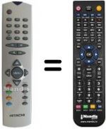 Replacement remote control Hitachi VS20151670