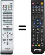 Replacement remote control Hitachi VS20349162