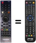 Replacement remote control Hyundai VVUONE320D
