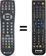 Replacement remote control Woxter i-CubeXDiv35XPRECHIGH