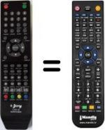 Replacement remote control i-Joy ILED32SGB02