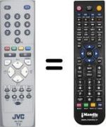 Replacement remote control JVC LT-26A80SU / H