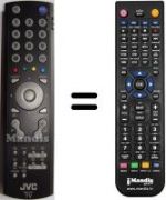 Replacement remote control JVC LT-32DA8BJ / P