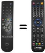 Replacement remote control JVC RM-C501C