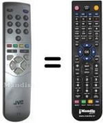 Replacement remote control JVC RM-C53-1C