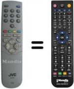 Replacement remote control JVC RM-C64H1C