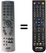 Replacement remote control JVC LT-32DY8ZG
