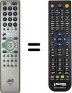 Replacement remote control JVC LT-26X70BR / P