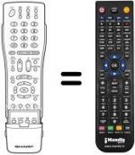 Replacement remote control Sharp LC32BT8E