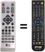 Replacement remote control LG LM-M140D