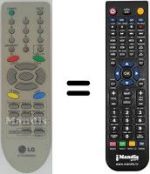Replacement remote control LG 21FB5RX