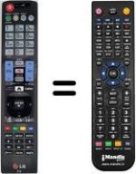 Replacement remote control LG 32LD420C-ZA