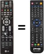 Replacement remote control LG 26LC46