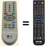 Replacement remote control LG 6710V00090D