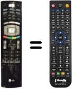 Replacement remote control LG 6710V00142R