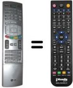 Replacement remote control LG 6710V00151E