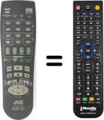 Replacement remote control JVC HR-J271EU