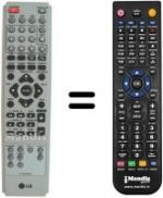 Replacement remote control LG 6710CDAT05G