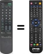 Replacement remote control RM827T