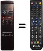 Replacement remote control Audiosonic MV2500