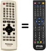 Replacement remote control Panasonic N2QAJB000096