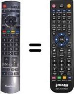 Replacement remote control Panasonic N2QAYB000240