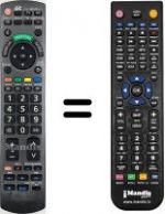 Replacement remote control Panasonic TX-L37GW10
