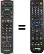 Replacement remote control Panasonic TX-P50C3E